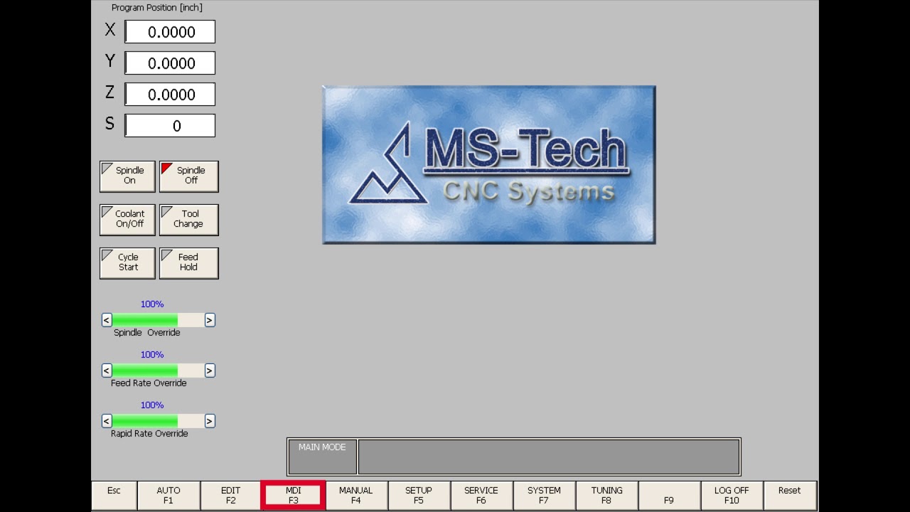 MS-Tech CNC Controls - Software Introduction