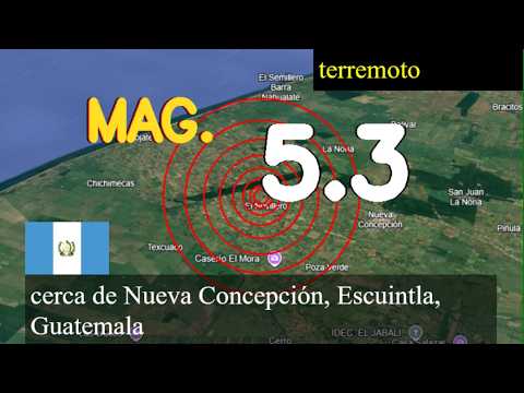 😱🚨  Terremoto cerca de Nueva Concepción, Escuintla, Guatemala actualizaciones en vivo hoy: Terremoto
