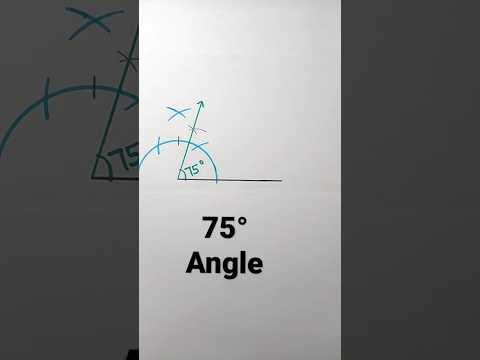 75 degree angle with compass | 75° Angle Construction