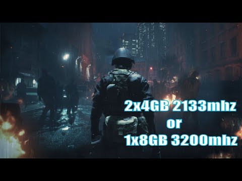 2x4GB 2133MHz vs 1x8gb 3200MHz RAM