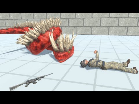 Spiky TITANOBOA vs ALL UNITS Animal Revolt Battle Simulator