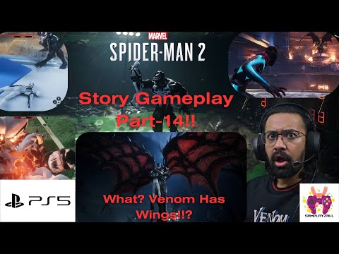 Marvels Spider Man-2 Story Gameplay Part-14 on Ps5!!! Venom Can Fly??!!
