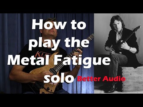 How to play the Metal Fatigue solo by Allan Holdsworth (better audio)