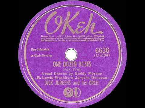 1942 HITS ARCHIVE: One Dozen Roses - Dick Jurgens (Buddy Moreno, vocal)