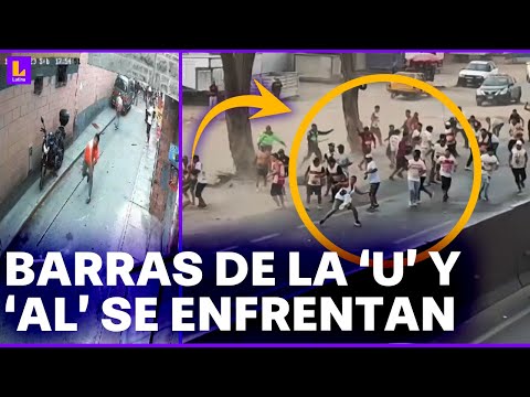 Puente Piedra: Barras de Universitario de Deportes y Alianza Lima se enfrentan a pedradas