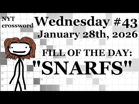 Wednesday, 1/28/26 -- NYT Crossword with Sam