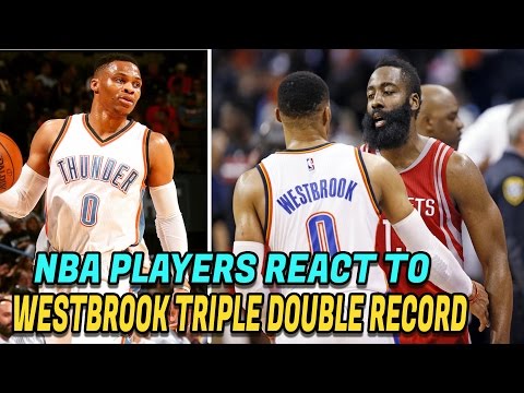 NBA Players React to Russell Westbrook’s Triple Double Record! NBA Record 42nd Triple Double