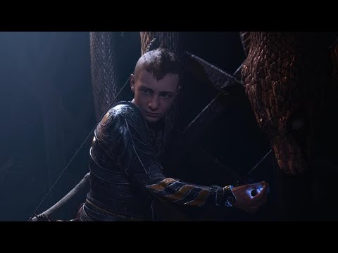 Atreus Creates Jörmungandr! The World Serpent? | GoW Ragnarök Scene