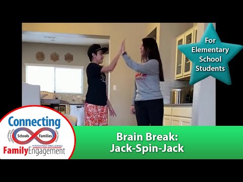 Part of a video titled Brain Break: Jack-Spin-Jack - YouTube