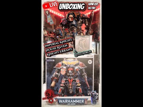 JOYTOY ⚔️ Warhammer 40K Imperial Knights House Raven Review & Unboxing & Comparison! ⚫💀