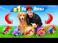 Using My *DOG* to PICK MY LOOT in Fortnite!