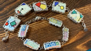 Soft Soldered Broken China Bracelets
