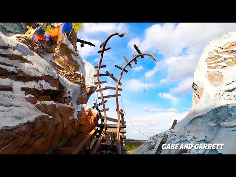 Expedition Everest Roller Coaster Ride!  Front Seat POV - Animal Kingdom!