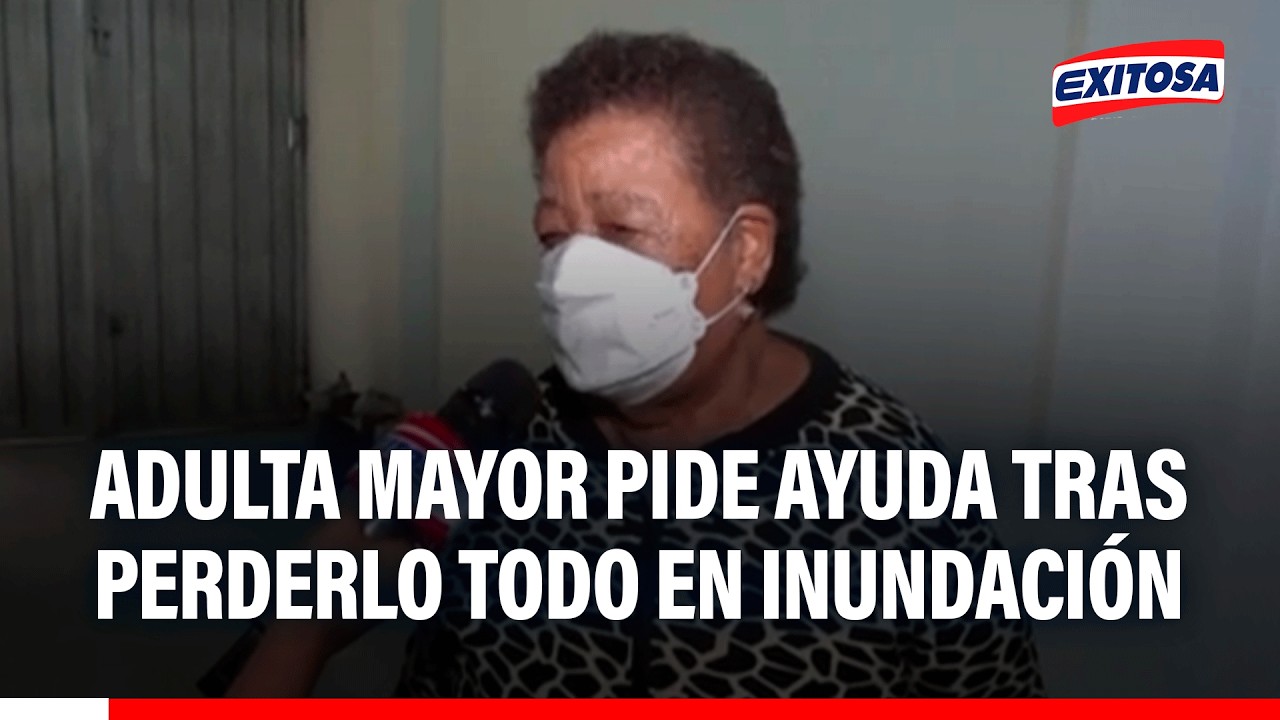 🔴🔵 VES: Adulta mayor pide ayuda entre lágrimas tras perderlo todo por rotura de tubería