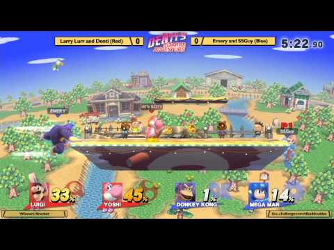 DBA 4 Smash 4 - Emery and SSGuy vs Larry Lurr and Denti - Winners Bracket