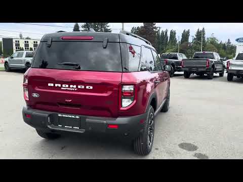 2026 Ford Bronco Sport Outer Banks 4x4 in Red for sale at Van Isle Ford Sales Ltd. in Port Alberni, BC