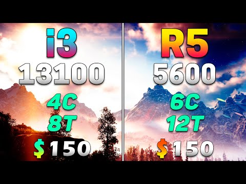 Core i3 13100 vs Ryzen 5 5600 | PC Gameplay Tested