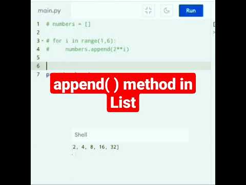 Append Method In List Python Tutorial Eics Python Shorts