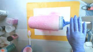 Glitter Tumbler using Tack It Method Tutorial - Part 1 Bubble Gum Pink