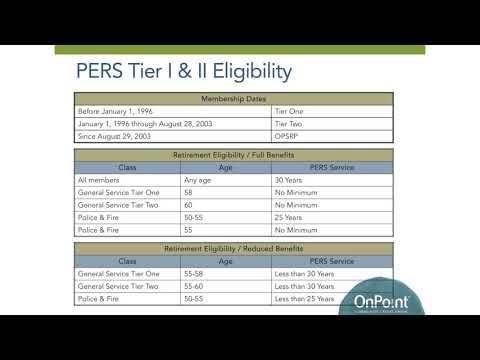 PERS Retirement Age