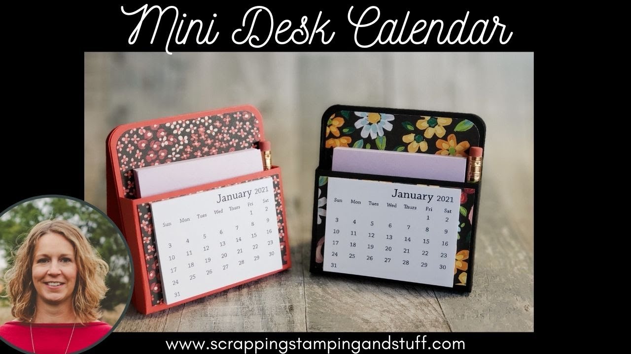 Day 3 of 12 Days of DIY Gift Ideas: Mini Desk Calendar
