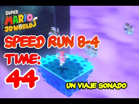 Super Mario 3D World 8-4 Speedrun  | Time: 44