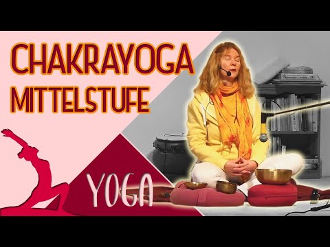 Chakra Yogastunde mit Sharima - Yoga Vidya Mittelstufe Live 09:15 - 21.01.2021