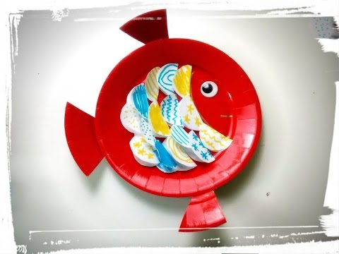 poisson d'avril assiette en carton