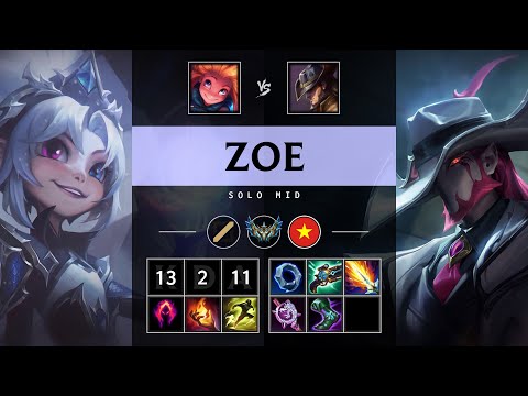 Zoe Mid vs Twisted Fate - VN Challenger Patch 25.05