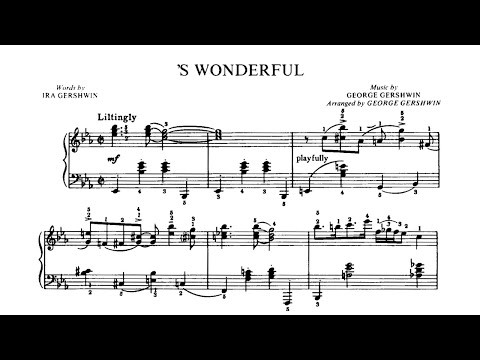 George Gershwin - 'S Wonderful (Piano Solo)
