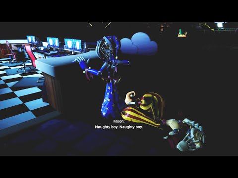 How Sun transforms to Moon behind the desk - Five Nights at Freddy's: Security Breach