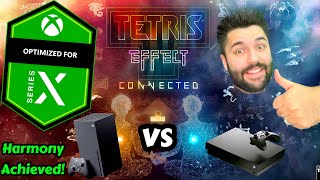 Tetris Effect Connected Xbox Series X 4K 60FPS Gameplay Xbox One X Comparison
