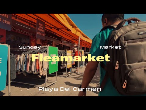 Playa del Carmen Sunday Market: HUGE Flea Market & Street Food!