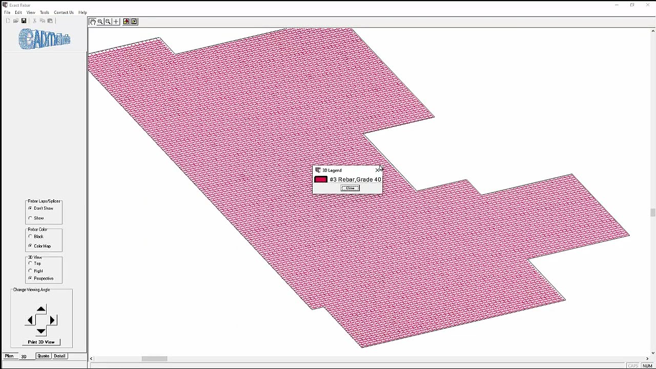 Exact Rebar - Rebar Detailing An Irregular Shape Slab From a PDF