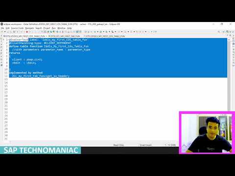 CDS Table Function Client Handling (1) Part 17 ABAP on HANA Course