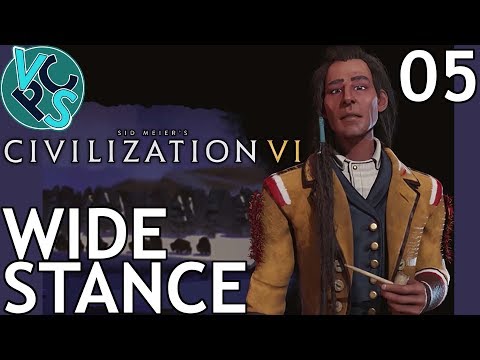 Civ 6 Rise and Fall EP05: Wide Stance  – Poundmaker's Cree Emperor Difficulty Large Map