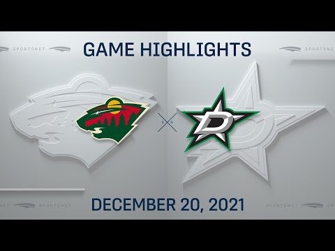 NHL Highlights | Wild vs. Stars - Dec. 20, 2021