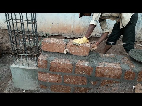 Wall construction from laterite stones