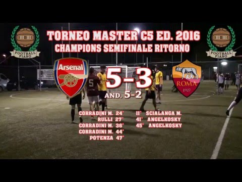 5° Campionato Master C5 2015-16 Semifinale Ritorno Champions League Arsenal-Roma