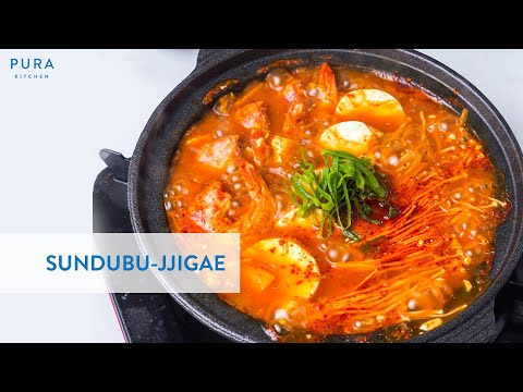Resep Sundubu Jjigae (๊น์น ์๋๋ถ์ฐ๊ฐ) | Sundubu Jjigae Recipe |Pura Kitchen