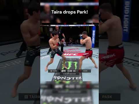 Tatsuro Taira drops Hyun Sung Park! #ufc318 #ufc #mmafight #mma #ufcevent #ufc314 #boxing #ufcfight