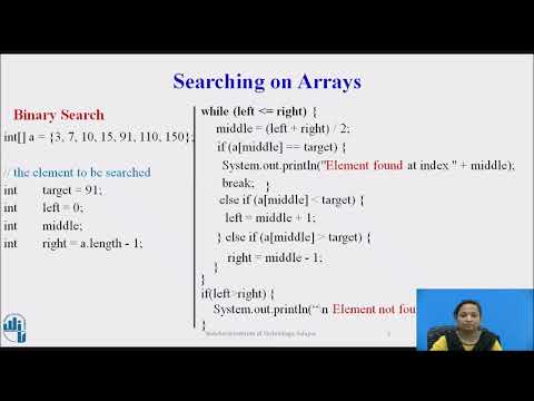 Java Searching Operation On Array