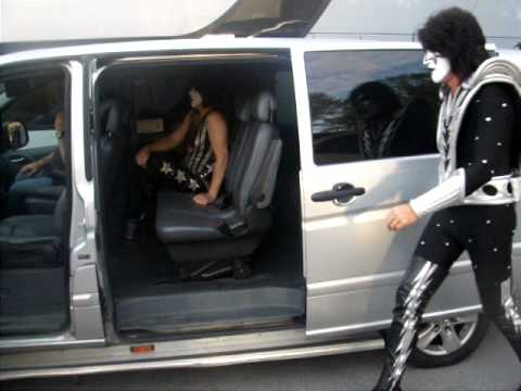 kiss drive to the  stage in Trondheim 1