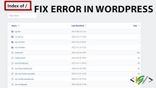 How to Fix Index of Error in WordPress