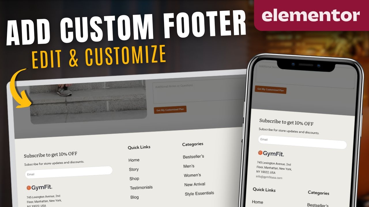 Create Custom Responsive Footer - Elementor Free (2026)