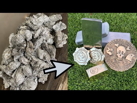 Slag  Melting- Trash To Treasure - Copper Brass - ASMR Metal Melting -BigStackD Casting