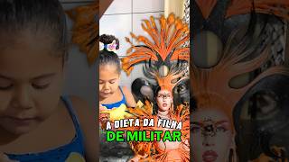 Ela é filha de policial militar e olha tudo que ela come em 1 dia!