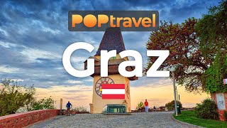 GRAZ, Austria 🇦🇹 - Evening walk to clock tower - 4K 60fps (UHD)