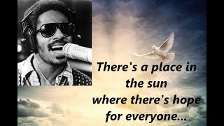 Stevie Wonder A place in the sun (lyrics)