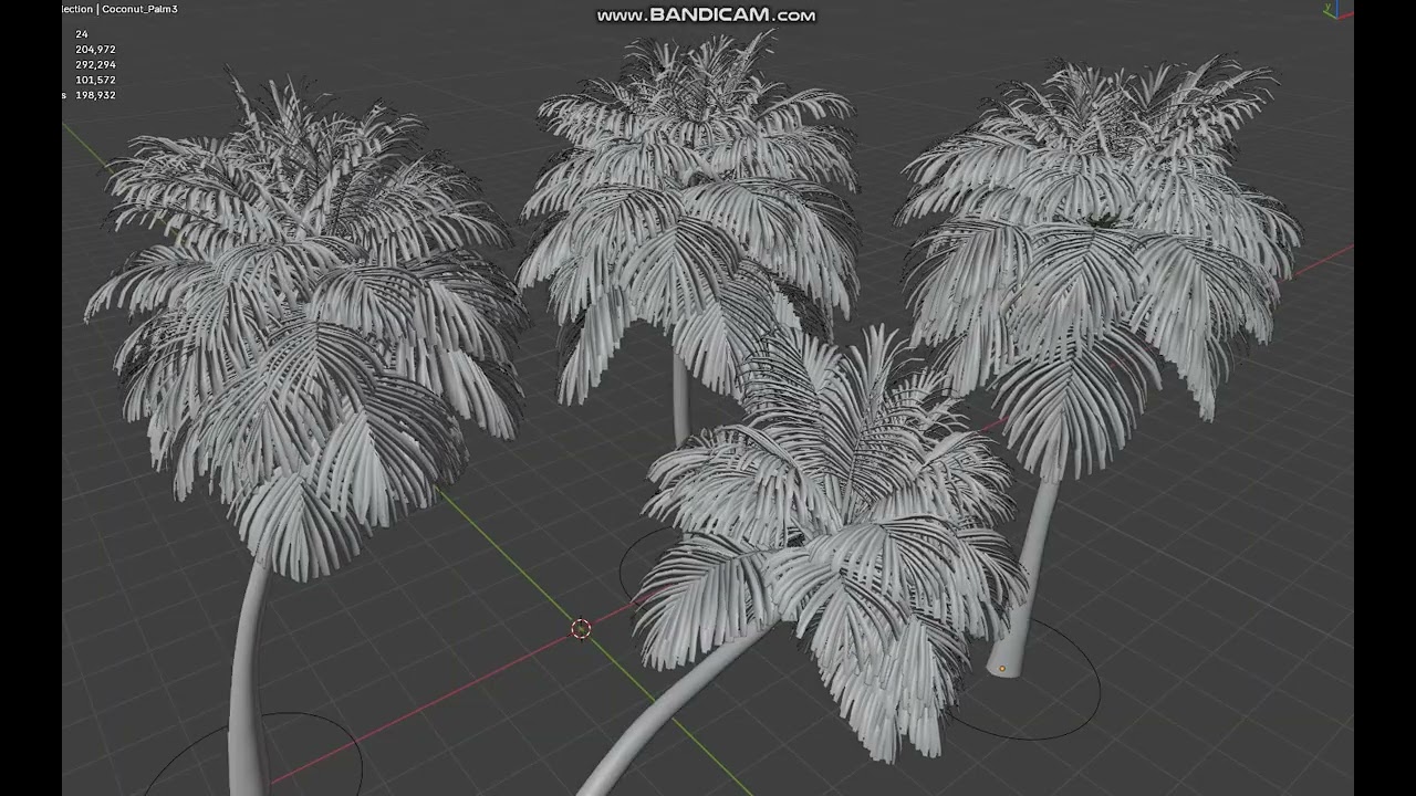 Coconut Palm 3D Model